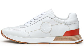 HERMES Drive Low top Casual Shoes Men's White