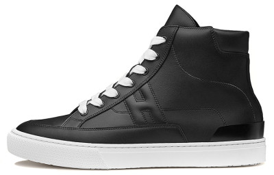 HERMES District High top Stylish Skateboarding Shoes Men's Black