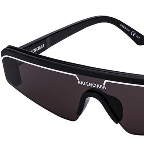 Balenciaga Rectangular Sunglasses Unisex Black