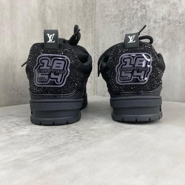 LOUIS VUITTON Skate Low Top Skateboard Shoes Men's Black