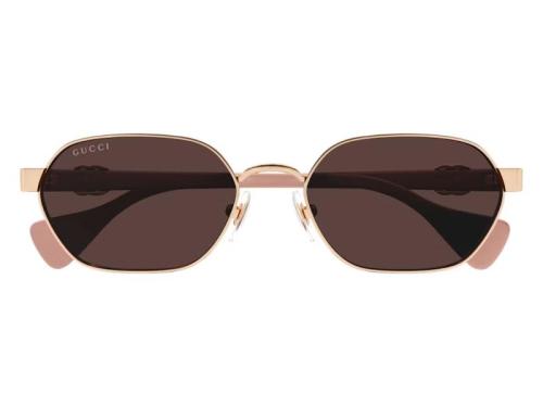Gucci Round Sunglasses Gold Pink Violet 