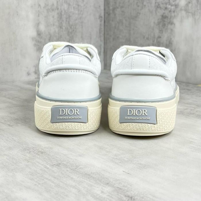 Dior B33 Sneaker White Smooth Calfskin Oblique Jacquard