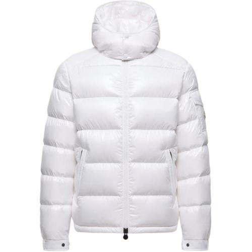 Moncler Maya Series Hooded Short Down Jacket Down Jacket White