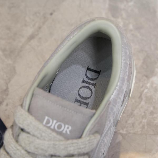 DIOR OBLIQUE B33 Low Top Skateboard Shoes Unisex Gray