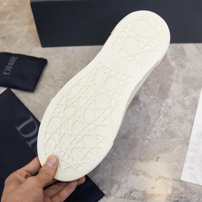 DIOR OBLIQUE B33 Low Top Skateboard Shoes Unisex Gray