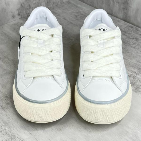 Dior B33 Sneaker White Smooth Calfskin Oblique Jacquard