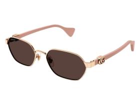 Gucci Round Sunglasses Gold Pink Violet 