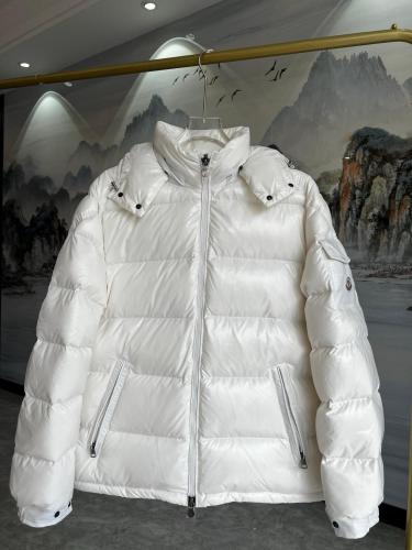 Moncler Maya Series Hooded Short Down Jacket Down Jacket White