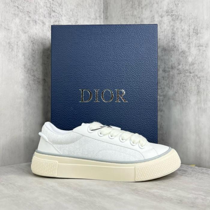 Dior B33 Sneaker White Smooth Calfskin Oblique Jacquard