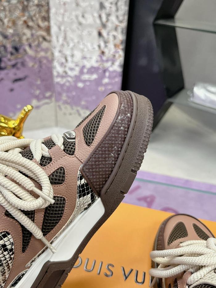 Louis Vuitton Skate Sneaker Brown Snakeskin