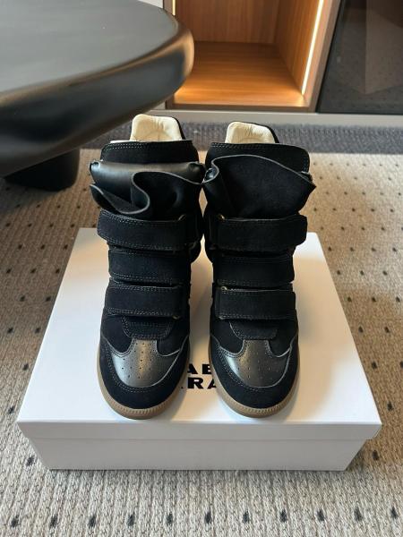 ISABEL MARANT High Top Skateboard Shoes Women's Black
