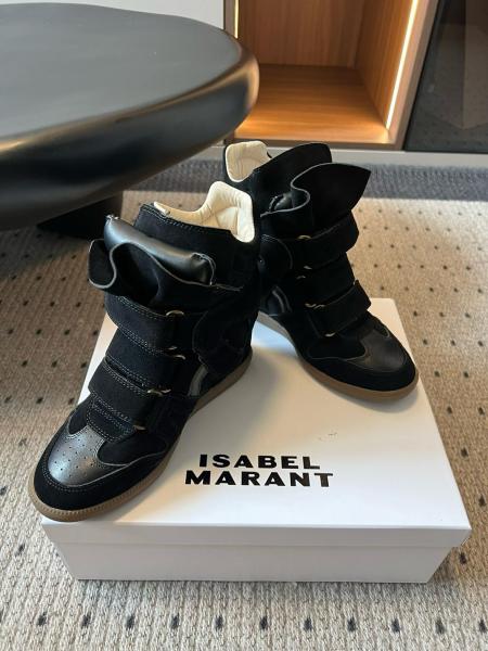 ISABEL MARANT High Top Skateboard Shoes Women's Black