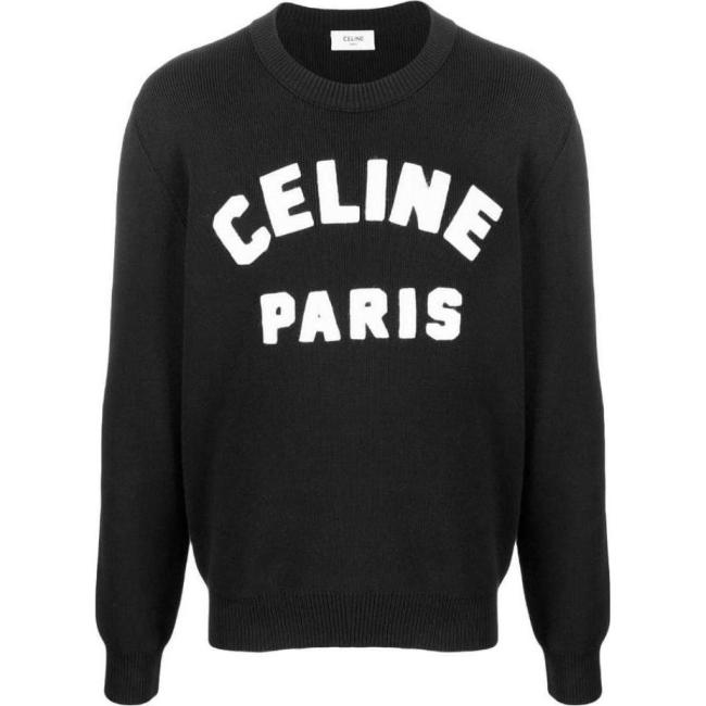 CELINE Boat Neck Sweater In Cashmere And Wool