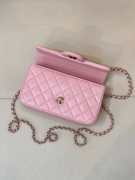 CHANEL 23P SS Handbags AS2431-B06660-NM370 size 20*6*12 cm