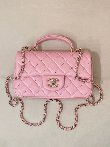 CHANEL 23P SS Handbags AS2431-B06660-NM370 size 20*6*12 cm