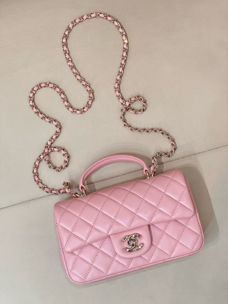 CHANEL 23P SS Handbags AS2431-B06660-NM370 size 20*6*12 cm