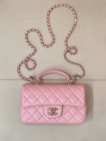 CHANEL 23P SS Handbags AS2431-B06660-NM370 size 20*6*12 cm