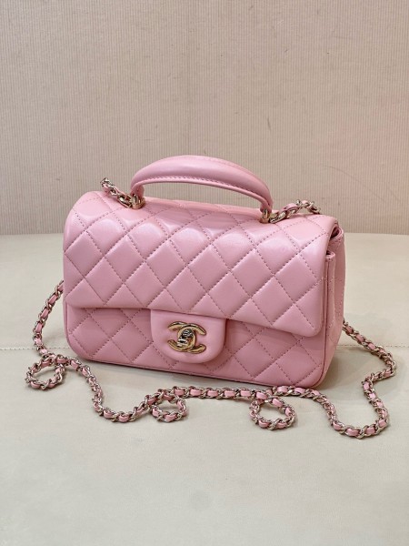 CHANEL 23P SS Handbags AS2431-B06660-NM370 size 20*6*12 cm