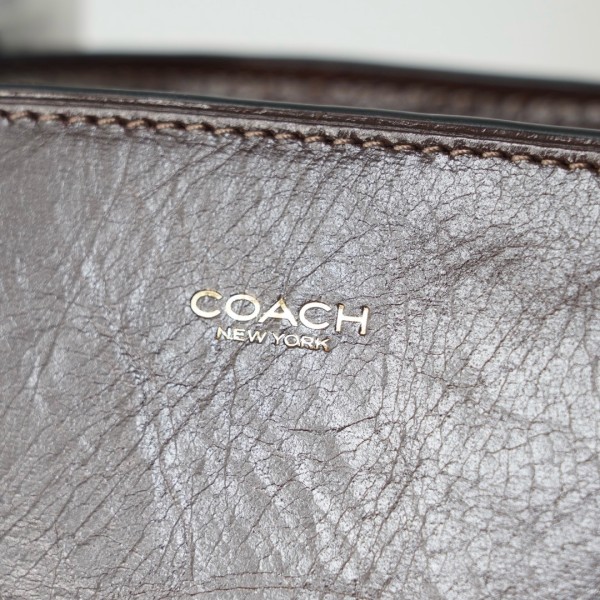 COACH Leather Handbag, Shoulder Bag Tubas Women's Maple CCM57-B4MPL size 34.29*12.07*15.88cm