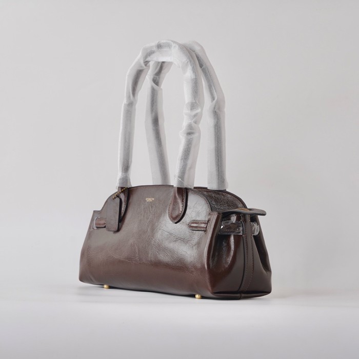 COACH Leather Handbag, Shoulder Bag Tubas Women's Maple CCM57-B4MPL size 34.29*12.07*15.88cm