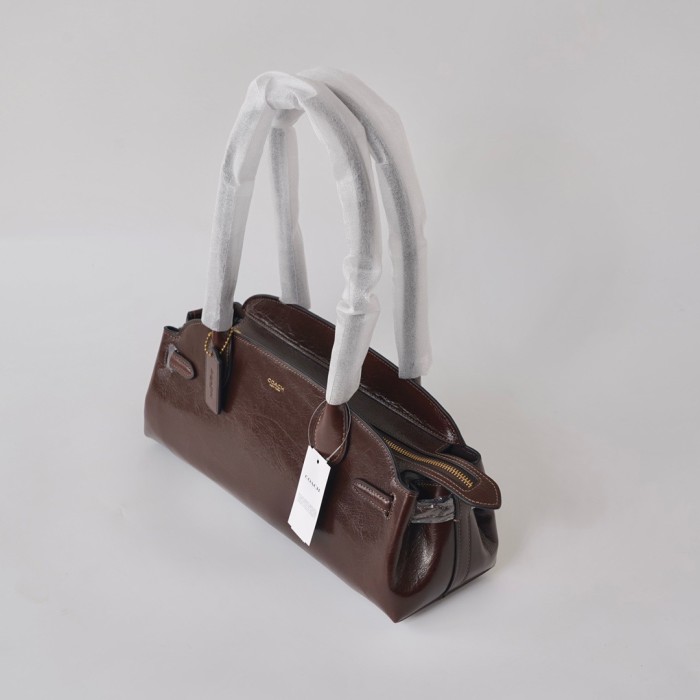 COACH Leather Handbag, Shoulder Bag Tubas Women's Maple CCM57-B4MPL size 34.29*12.07*15.88cm