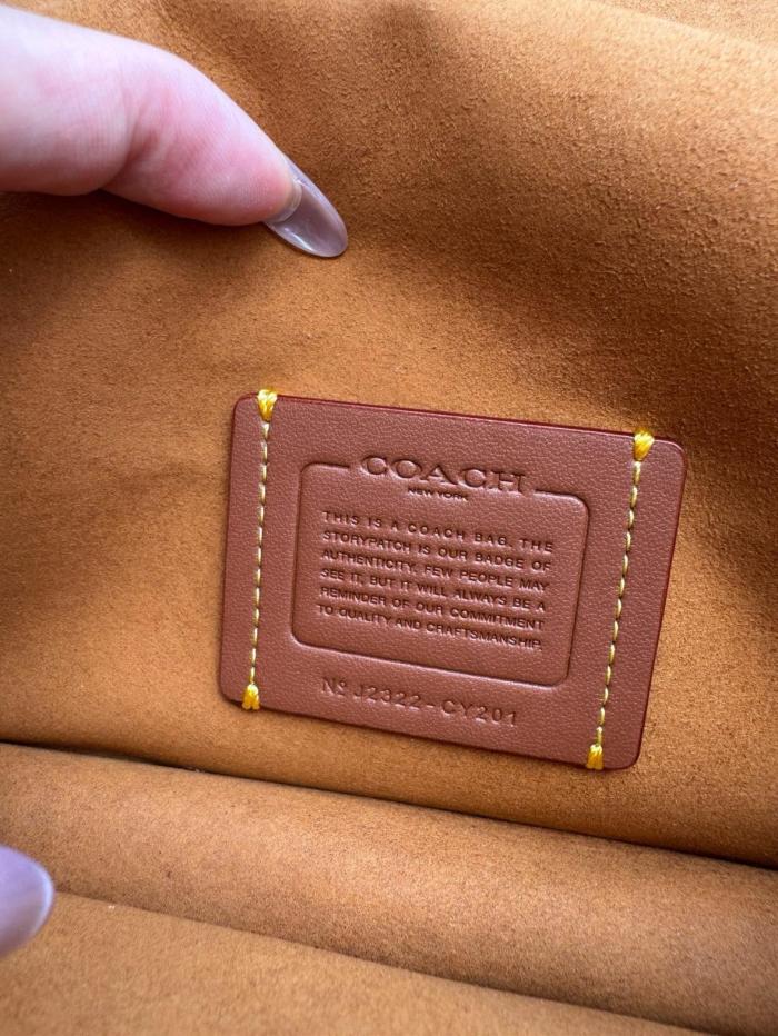 COACH Tabby Polished Pebble Leather Shoulder Bag Small Women's Black CY201-B4BK size 19.68*6.98*10.79 cm