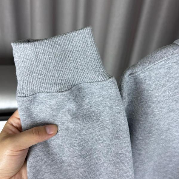 Polo Ralph Lauren Logo Embroidered Zipped Hoodie GREY