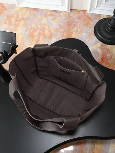 SAINT LAURENT LE57 Series Calfskin Shoulder Bag Regular Women's Light Musk 763435-008IW-3645 size 50*18*28 cm