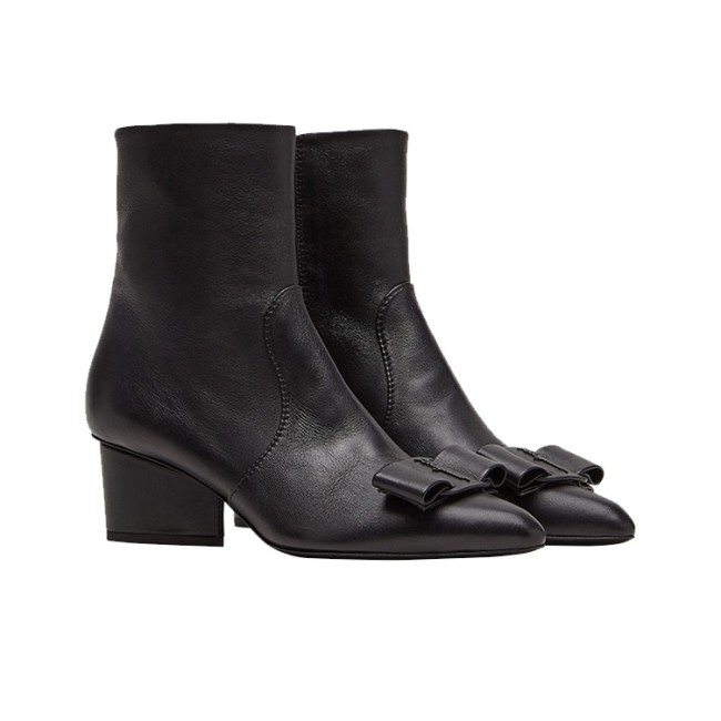 FERRAGAMO Viva Ankle Boots Women's Black