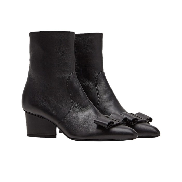 FERRAGAMO Viva Ankle Boots Women's Black