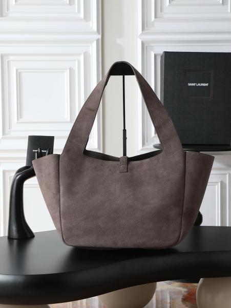 SAINT LAURENT LE57 Series Calfskin Shoulder Bag Regular Women's Light Musk 763435-008IW-3645 size 50*18*28 cm