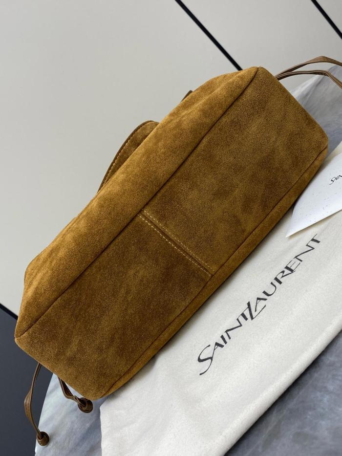 SAINT LAURENT Jamie Suede Handbag Women's Cognac Brandy 809824-1U8P7-2916 size 35*10*35 cm