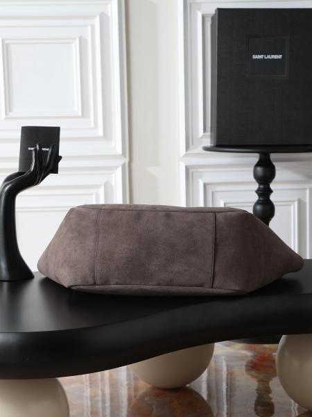 SAINT LAURENT LE57 Series Calfskin Shoulder Bag Regular Women's Light Musk 763435-008IW-3645 size 50*18*28 cm