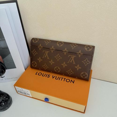 LOUIS VUITTON Sarah Wallet Monogram Rose Ballerine M62235 size 19*2.5*10.5 cm