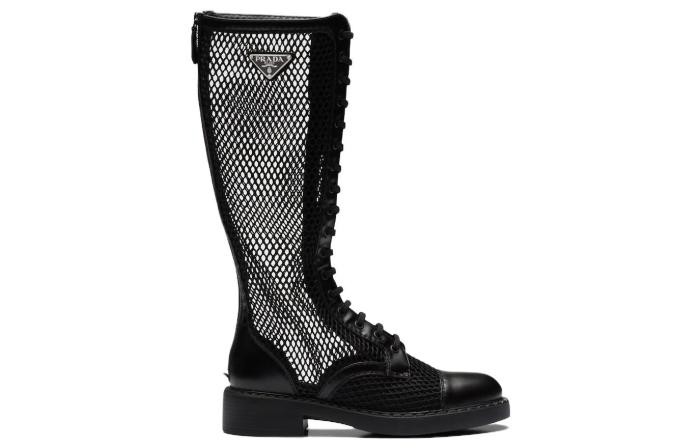 PRADA Knee high Boots Women's Black