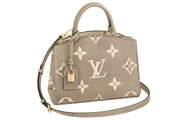 Louis Vuitton Petit Palais Empreinte Leather Dove/Cream M58914 size 29*12.5*18 cm