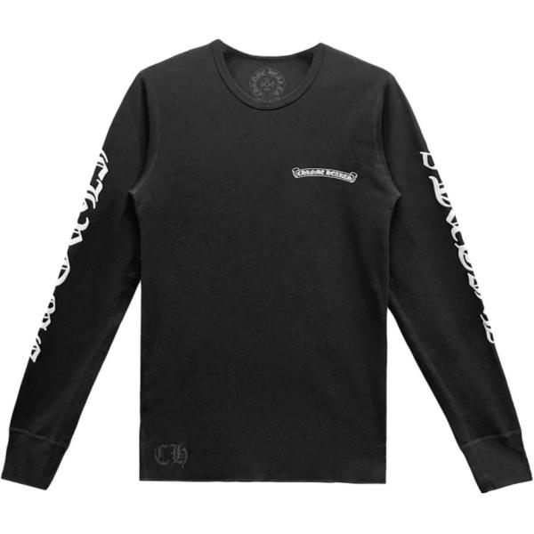Chrome Hearts Scroll Logo Long Sleeve Thermal T Shirt
