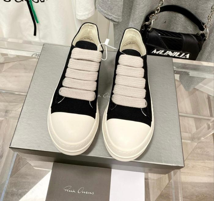 Rick Owens DRKSHDW Hollywood Jumbo Lace Puffer Low Black Milk