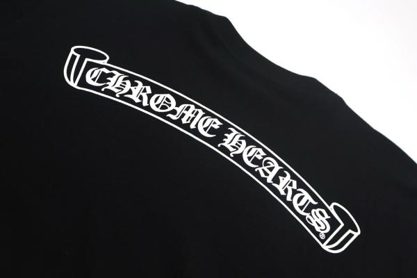 Chrome Hearts Scroll Logo Long Sleeve Thermal T Shirt