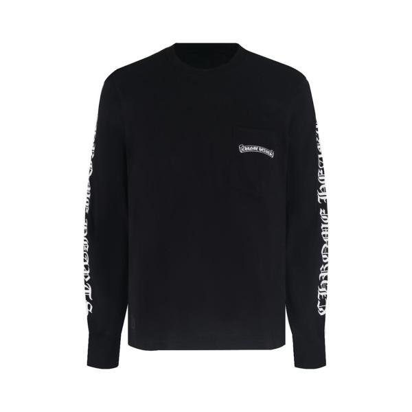 Chrome Hearts Scroll Logo Long Sleeve Thermal T Shirt