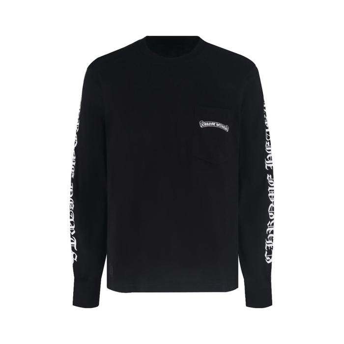 Chrome Hearts Scroll Logo Long Sleeve Thermal T Shirt