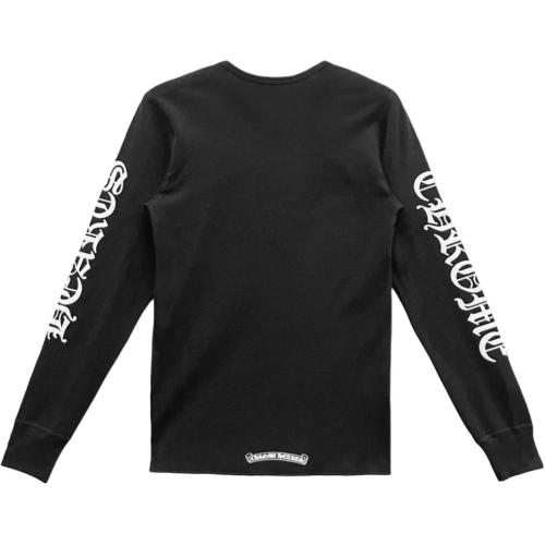 Chrome Hearts Scroll Logo Long Sleeve Thermal T Shirt