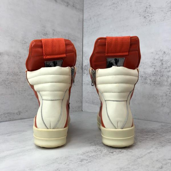 Rick Owens Strobe Geobasket High Orange Milk White