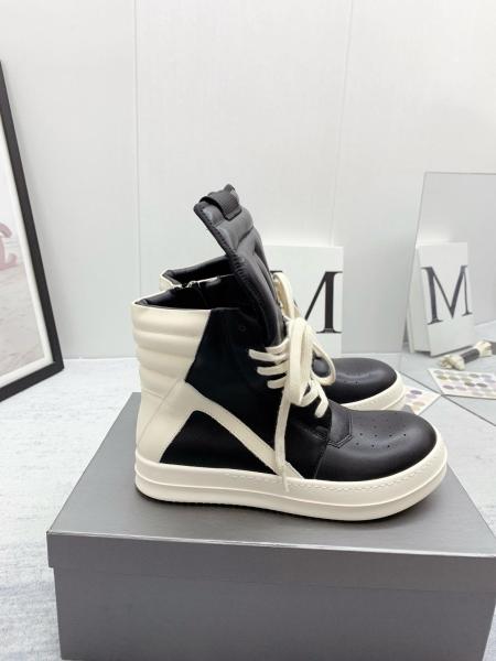 Rick Owens Lido Geobasket Black Milk