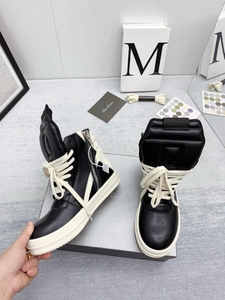 Rick Owens Lido Geobasket Black Milk