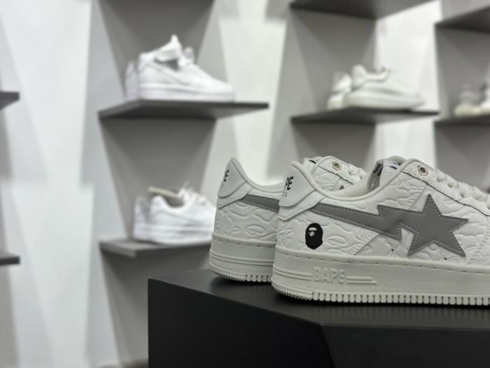 A Bathing Ape Bape Sta Low #3 Line Camo White