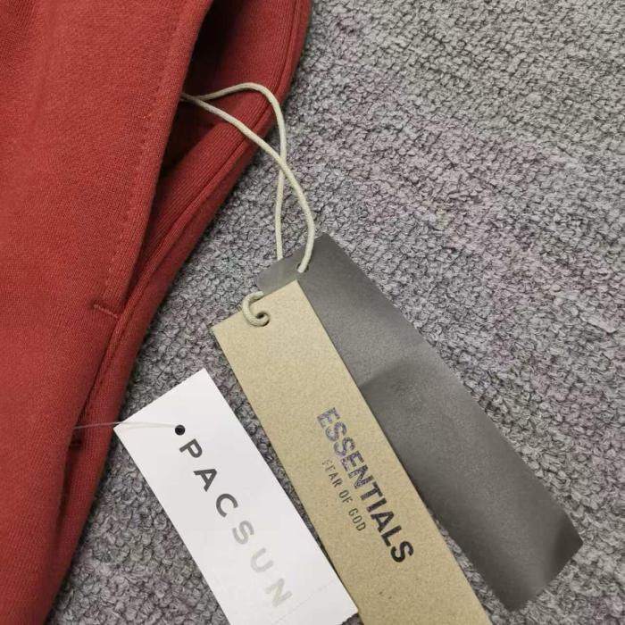 Fear Of God Essentials Logo embroidered 'Crimson' Track Pants