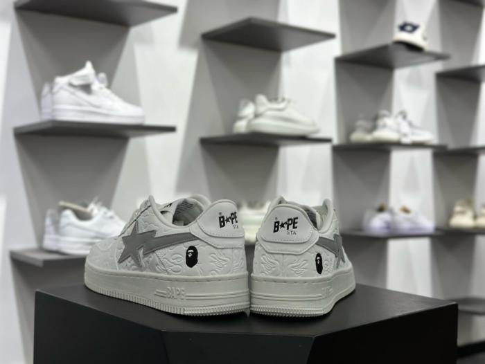 A Bathing Ape Bape Sta Low #3 Line Camo White