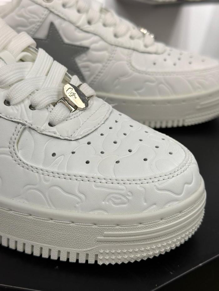 A Bathing Ape Bape Sta Low #3 Line Camo White
