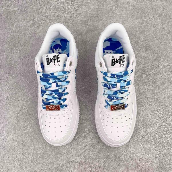 A Bathing Ape Bape Sta Low ABC Camo White Blue